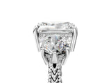 Platinum Three-Stone Radiant Cut Cut Milgrain Band Prong Setting Ring_18