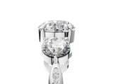 Platinum Three-Stone Round Diamond Channel Set Engagement Ring with Prong Setting_16