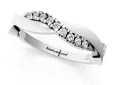 Platinum Twisted Pave Round Diamond Infinity Band with Channel Setting_35