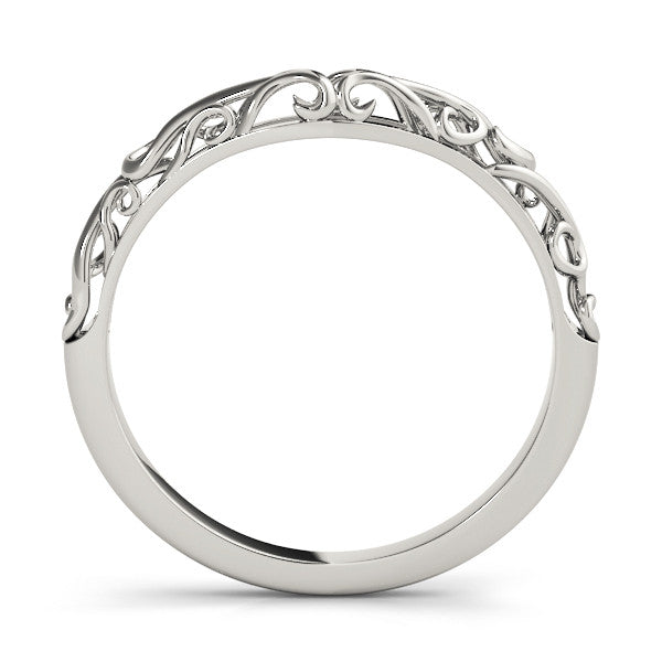 Platinum Twisted Vine Filigree Band 1