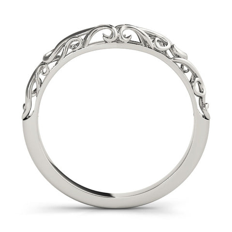Platinum Twisted Vine Filigree Band 1