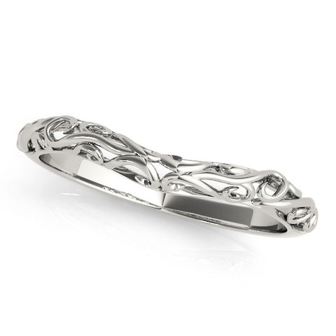 Platinum Twisted Vine Filigree Band
