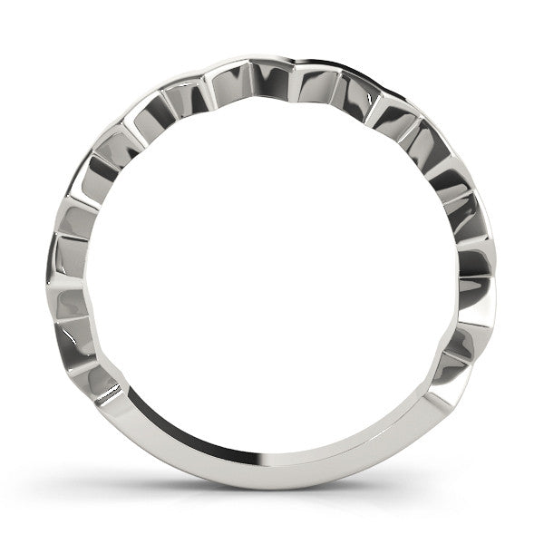 Platinum Zigzag Chevron Band