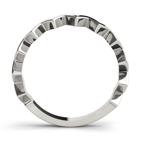 Platinum Zigzag Chevron Band