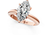 Rose gold 7 Carat Marquise Cut  Solitaire Engagement Ring with Round Band and Four-Prong Setting_121