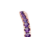 Rose gold Amethyst Pavé Curved Wedding Band_11