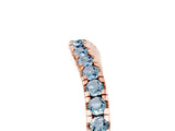 Rose gold Aquamarine Pavé Curved Wedding Band_11