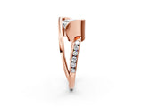 Rose gold Asscher Cut Solitaire Tension-Set Diamond Split Shank Ring_17