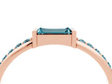 Rose gold Baguette Blue Topaz Pavé Band with Bar Setting_10