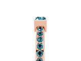 Rose gold Baguette Blue Topaz Pavé Band with Bar Setting_11