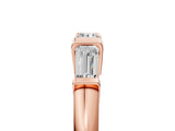 Rose gold Baguette Diamond Channel Set White Gold Band_21