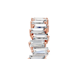 Rose gold Baguette Diamond Full Eternity Ring with Prong Setting_22