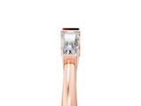 Rose gold Baguette Diamond Open Band with Bar Prong Setting_43