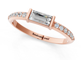 Rose gold Baguette Diamond Pave Band with Bar Prong Setting_24