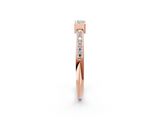Rose gold Baguette Diamond Pave Band with Bar Prong Setting_25