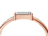 Rose gold Baguette Diamond Pave Band with Bar Prong Setting_27