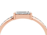 Rose gold Baguette Moissanite Pavé Band with Bar Setting_10