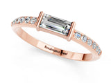 Rose gold Baguette Moissanite Pavé Band with Bar Setting_7