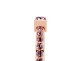 Rose gold Baguette Morganite Pavé Band with Bar Setting_11