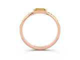 Rose gold Baguette Yellow Sapphire Pavé Band with Bar Setting_21