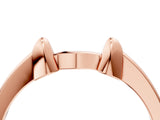 Rose gold Bamboo-Inspired Plain Metal Band_42