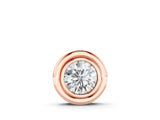 Rose gold Bezel Round Diamond Pendant_11
