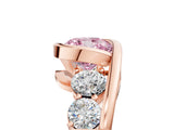 Rose gold Bezel Set Fancy Pink Cushion Cut Diamond Split Shank Ring_5