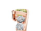 Rose gold Bezel Set Fancy Yellow Asscher Cut Diamond Split Shank Ring_5
