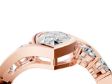 Rose gold Bezel Set Marquise Diamond Split Shank Ring_7