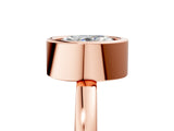 Rose gold Bezel Set Oval Cut Solitaire Engagement Ring with Classic Band_8