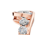 Rose gold Bezel Set Oval Diamond Split Shank Ring_8