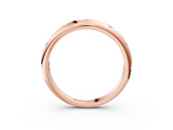Rose gold Bezel Set Round Diamond Comfort Fit Band_26