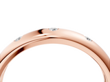 Rose gold Bezel Set Round Diamond Comfort Fit Band_27