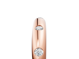 Rose gold Bezel Set Round Diamond Comfort Fit Band_28