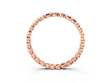 Rose gold Bezel-Set Round Diamond Eternity Band_5