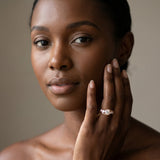 Rose gold Bezel Set Round Diamond Split Shank Ring_49