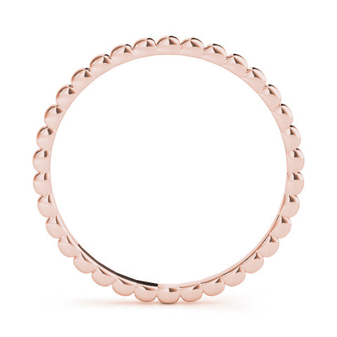 Rose gold Bezel Set Round Stone Eternity Band 2