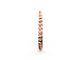 Rose gold Bezel Set Round Stone Eternity Band_25