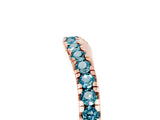 Rose gold Blue Topaz Pavé Curved Wedding Band_11