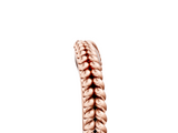 Rose gold Braided Milgrain White Gold Contour Band_43