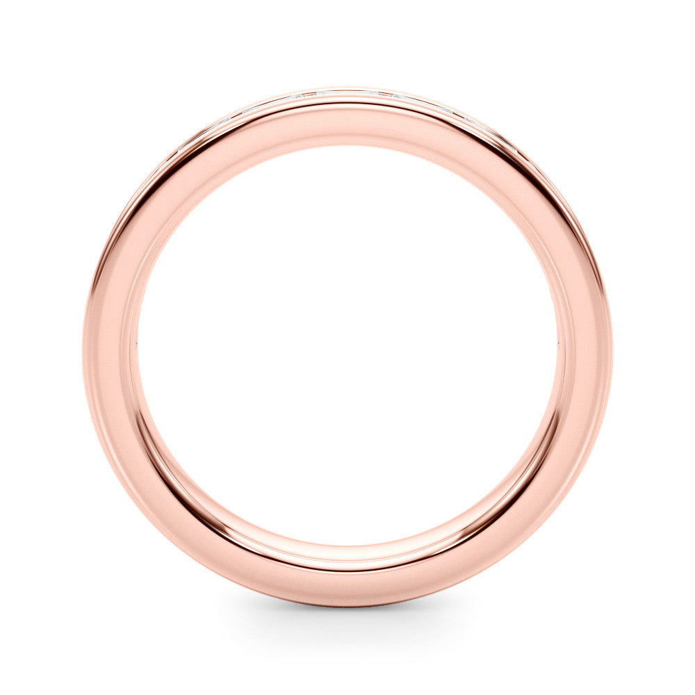 Rose gold Channel-Set Baguette Diamond Eternity Band 1