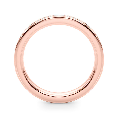 Rose gold Channel-Set Baguette Diamond Eternity Band 1