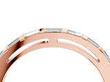 Rose gold Channel Set Baguette Diamond Eternity Band_23
