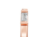 Rose gold Channel Set Baguette Diamond Flat Band with Bar Prong Setting_9