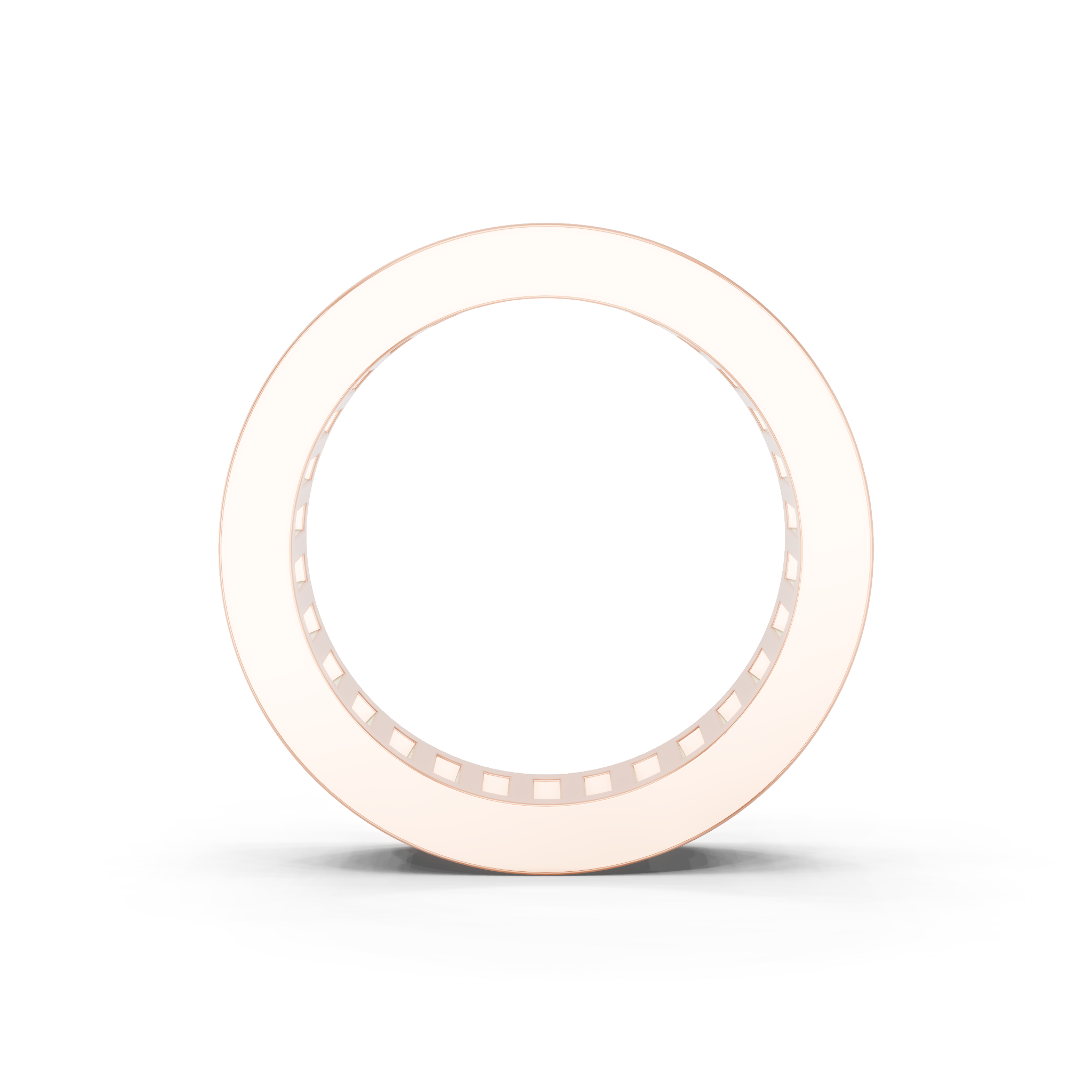 Rose gold Channel Set Baugette-Cut Diamond Eternity Band_10