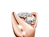 Rose gold Channel Set Cushion Diamond Crossover Band_11