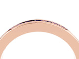Rose gold Channel Set Princess Cut Amethyst Eternity Band_13