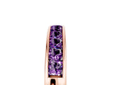 Rose gold Channel Set Princess Cut Amethyst Eternity Band_14