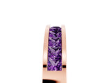 Rose gold Channel Set Princess Cut Amethyst Eternity Band_41