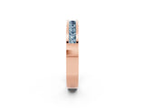 Rose gold Channel Set Princess Cut Aquamarine Eternity Band_26
